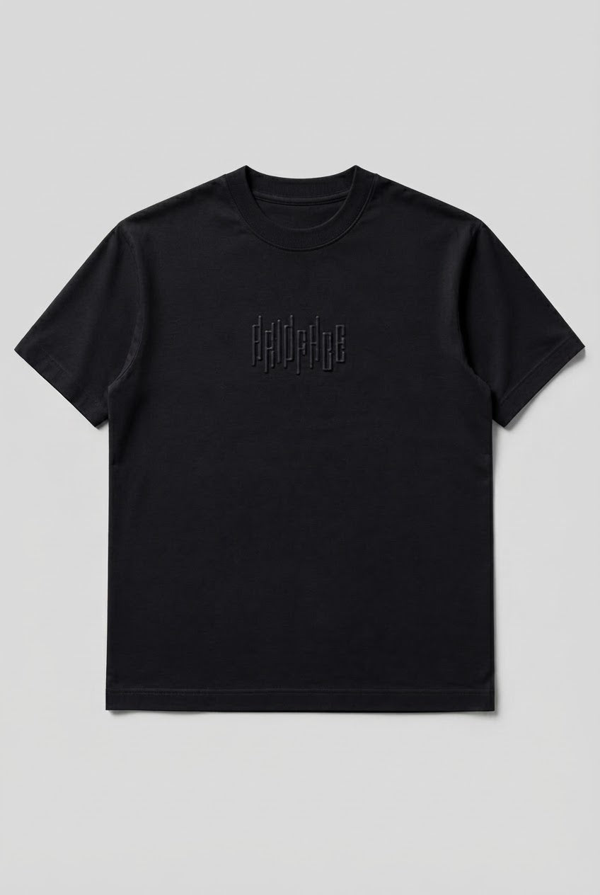 AR10FACE Black Regular Fit T-Shirt