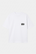 Monochrome Drip: Zebra Edition T-Shirt White