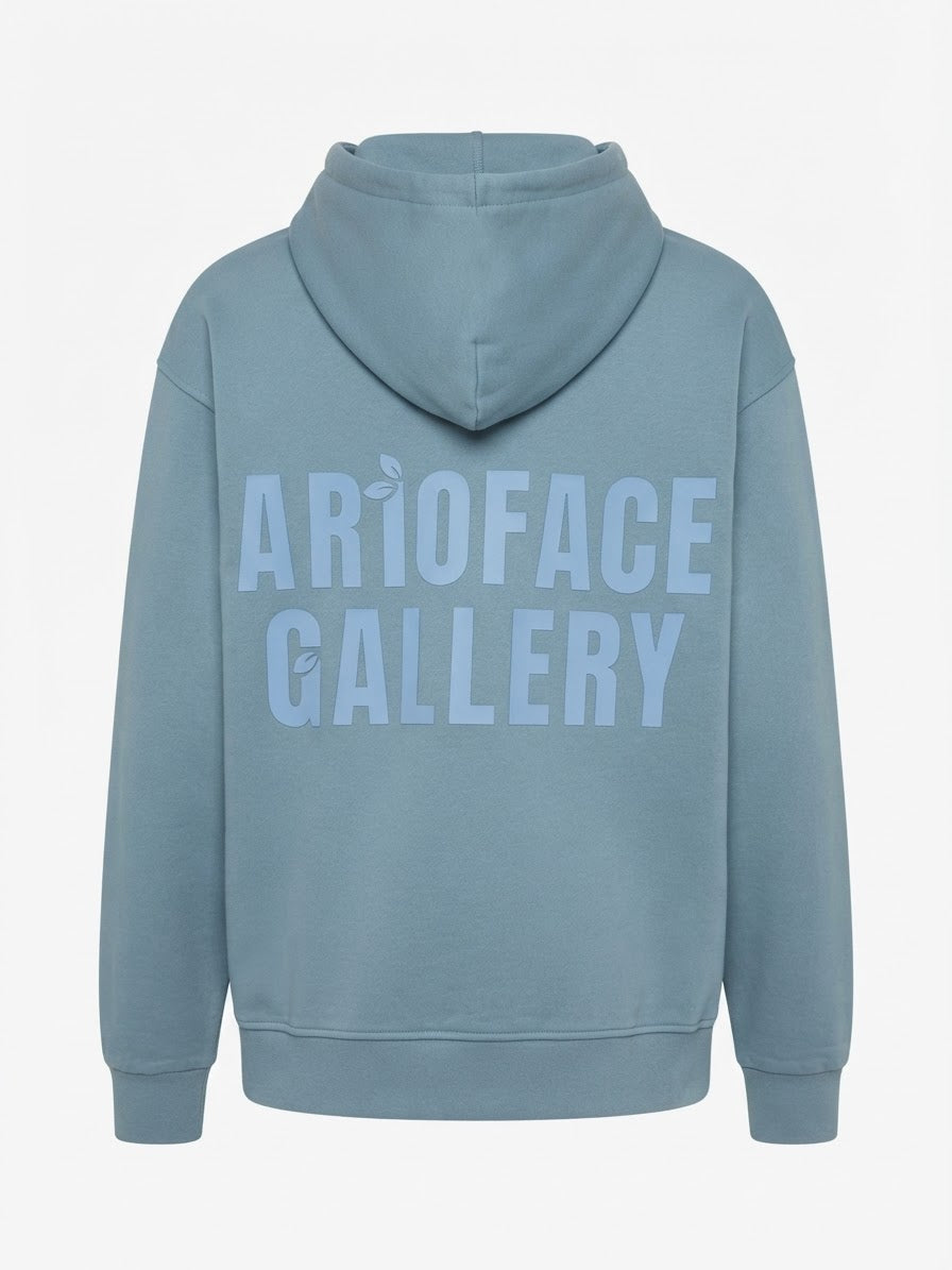 AR10FACE — "DECISIVE STEP" Oversized Hoodie (Prada Blue)