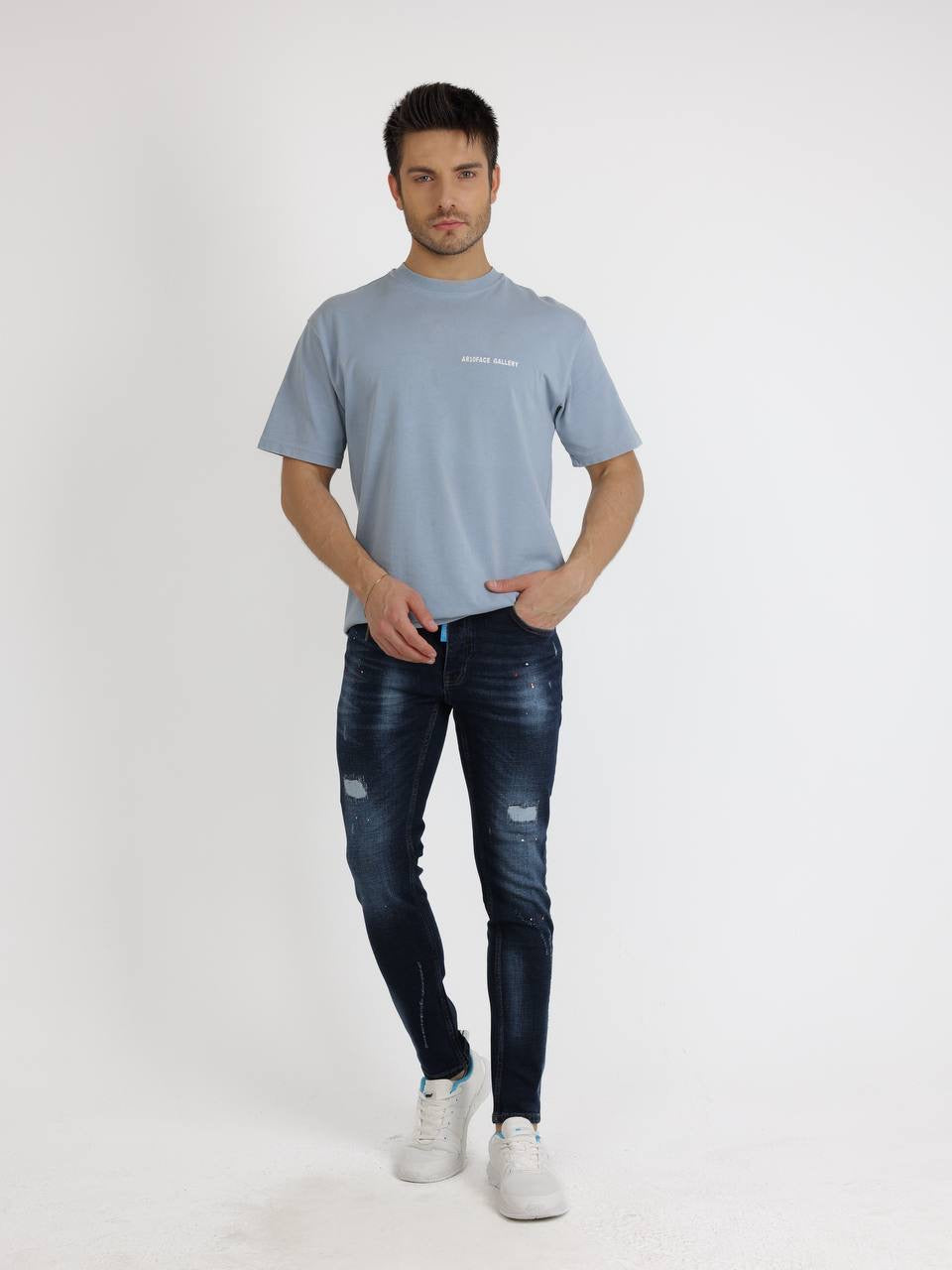 Dark Blue Wash Jeans