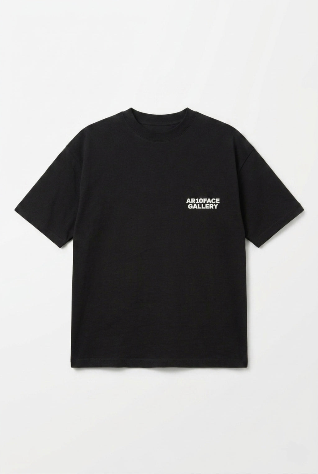 AR10FACE GALLERY Heavyweight T-Shirt Black/White