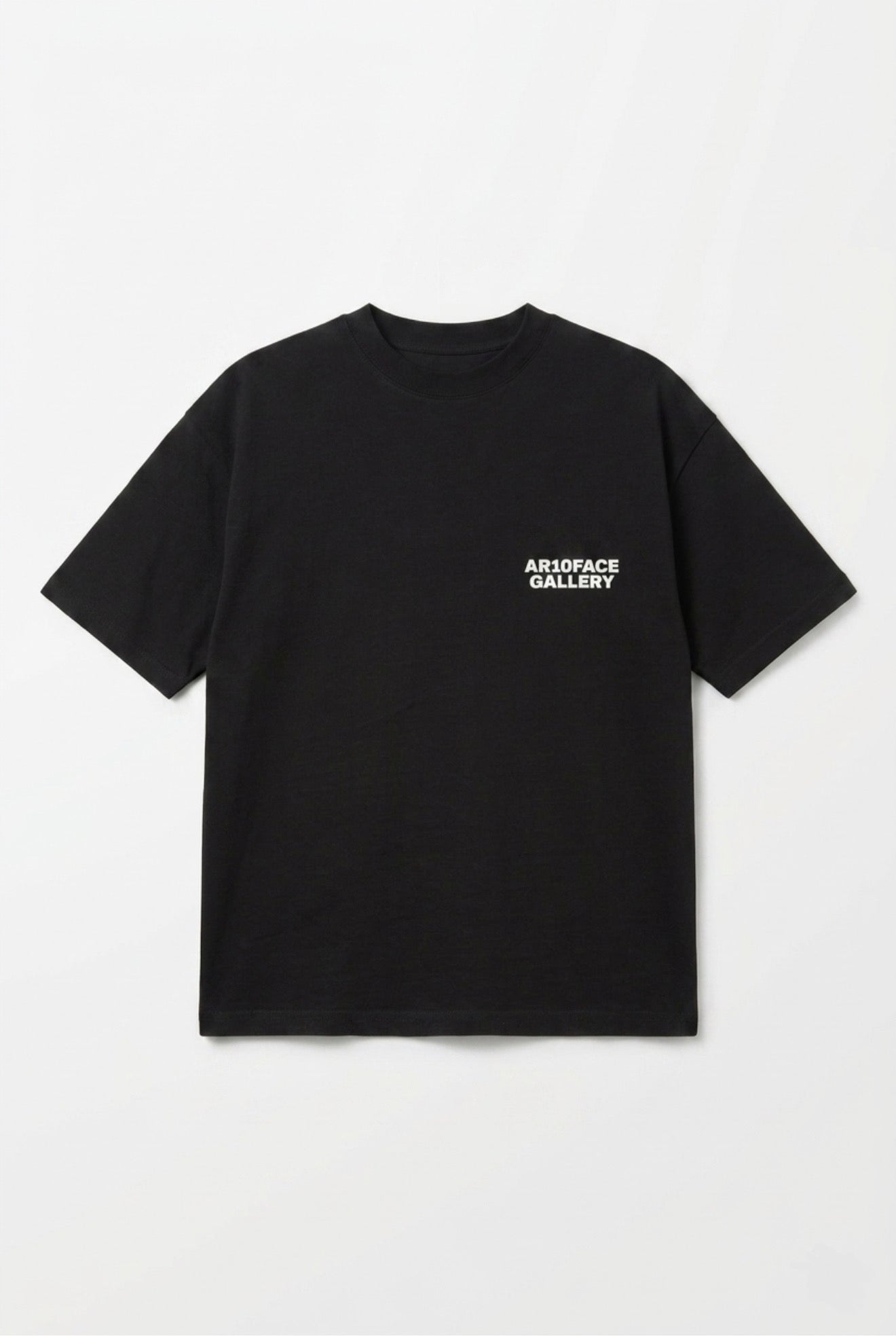 AR10FACE GALLERY Heavyweight T-Shirt Black/White