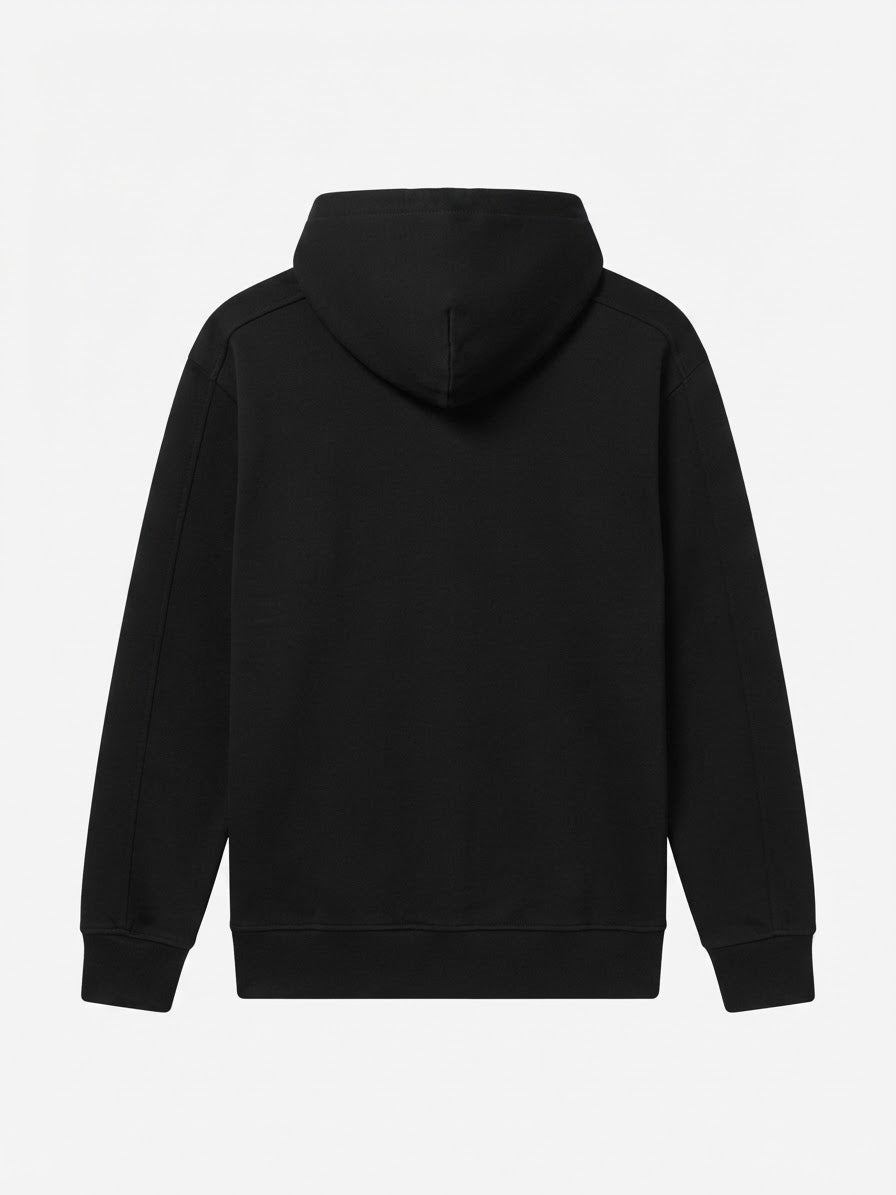 AR10FACE — "DECISIVE STEP" Slim-Fit Hoodie (Black)