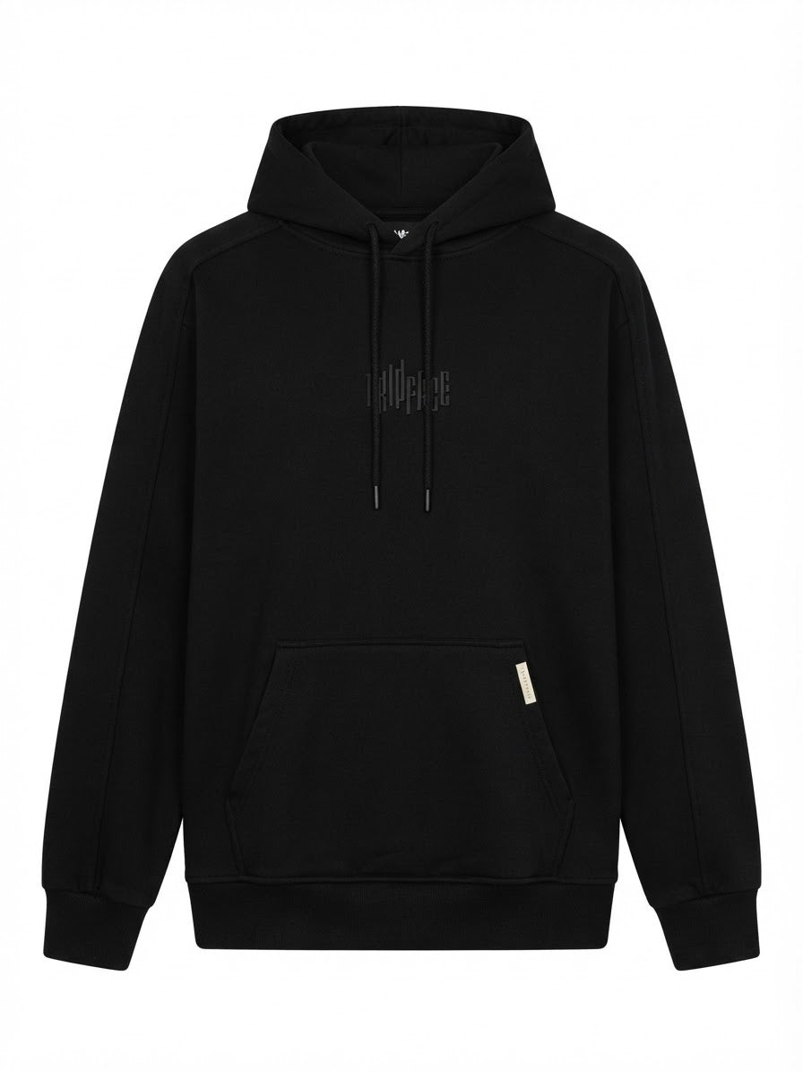 AR10FACE — "DECISIVE STEP" Slim-Fit Hoodie (Black)