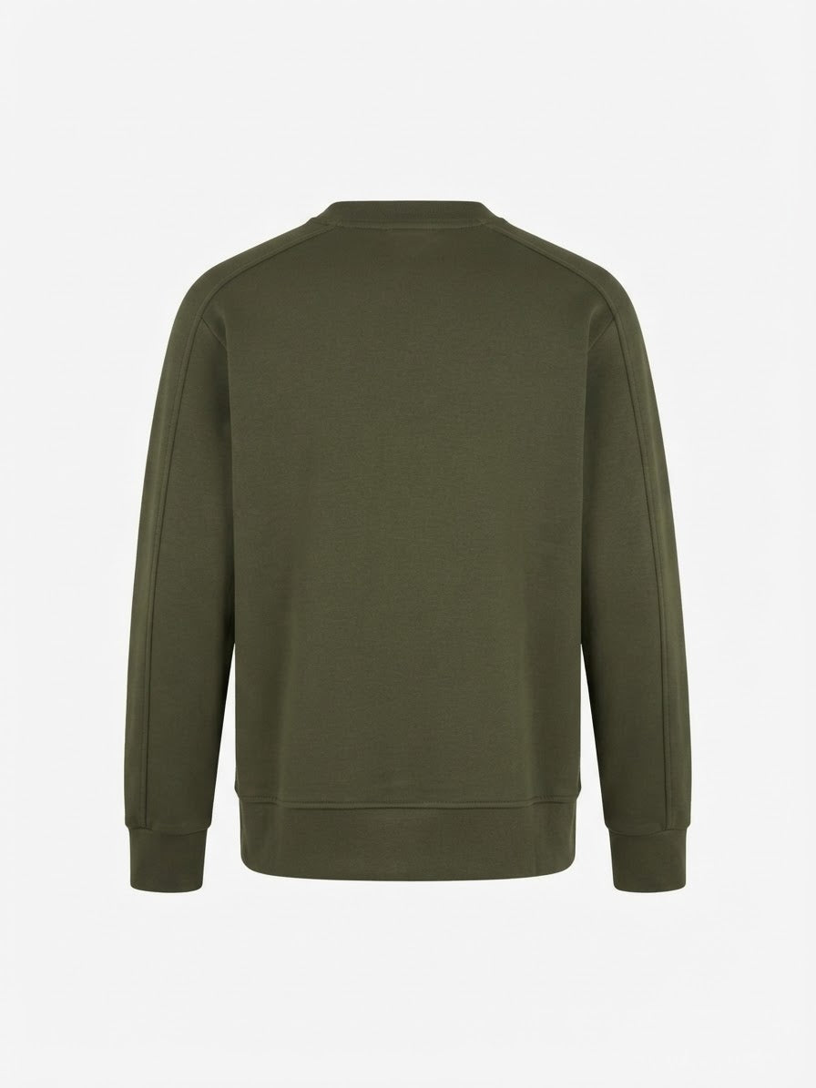 AR10FACE — "DECISIVE STEP" Slim-Fit Sweatshirt (Olive Green)