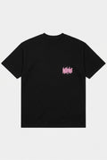 Monochrome Drip: Zebra Edition T-Shirt Black/Pink