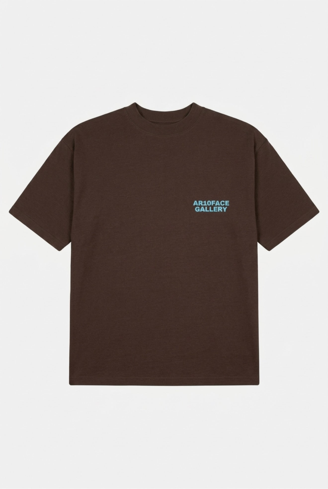 AR10FACE GALLERY Heavyweight T-Shirt Chocolate Brown
