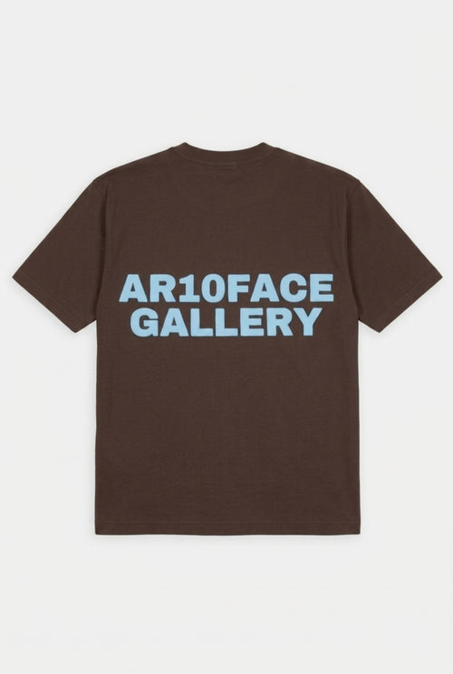 AR10FACE GALLERY Heavyweight T-Shirt Chocolate Brown