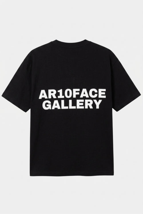 AR10FACE GALLERY Heavyweight T-Shirt Black/White