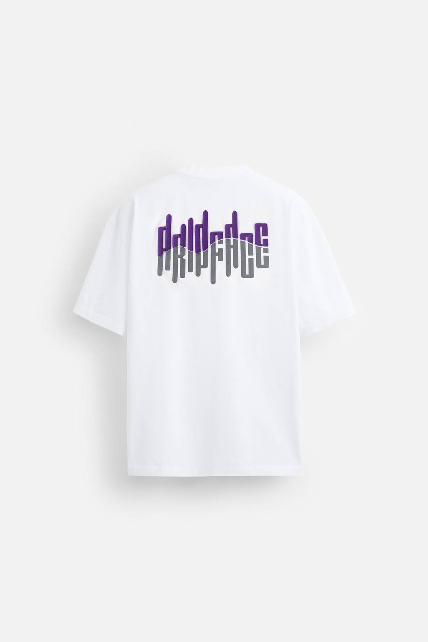 Double Vibe T-Shirt White-Purple