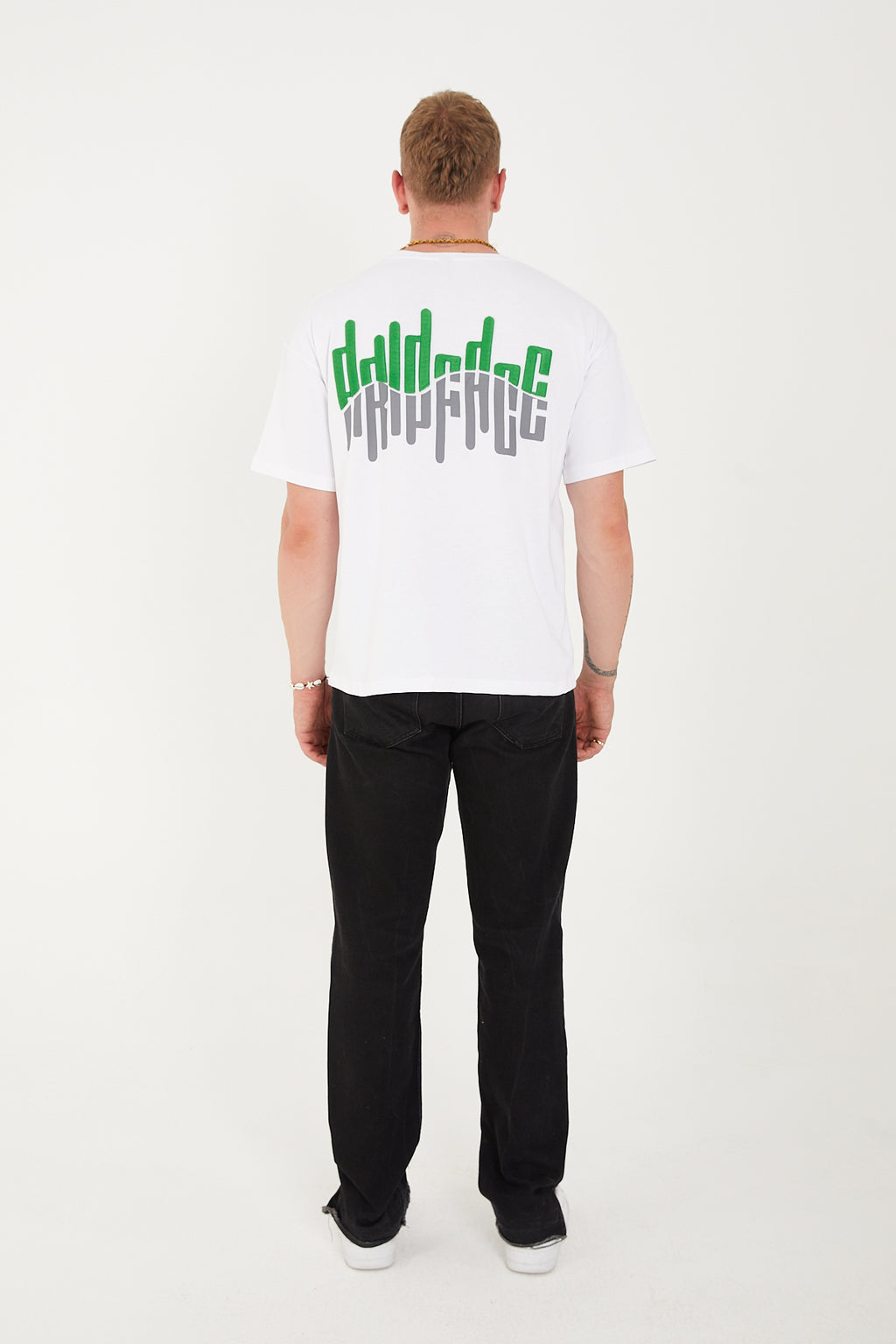 Double Vibe T-Shirt White-Green