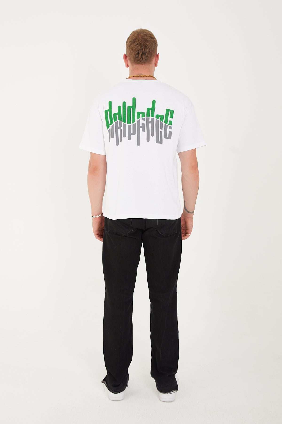 Double Vibe T-Shirt White-Green