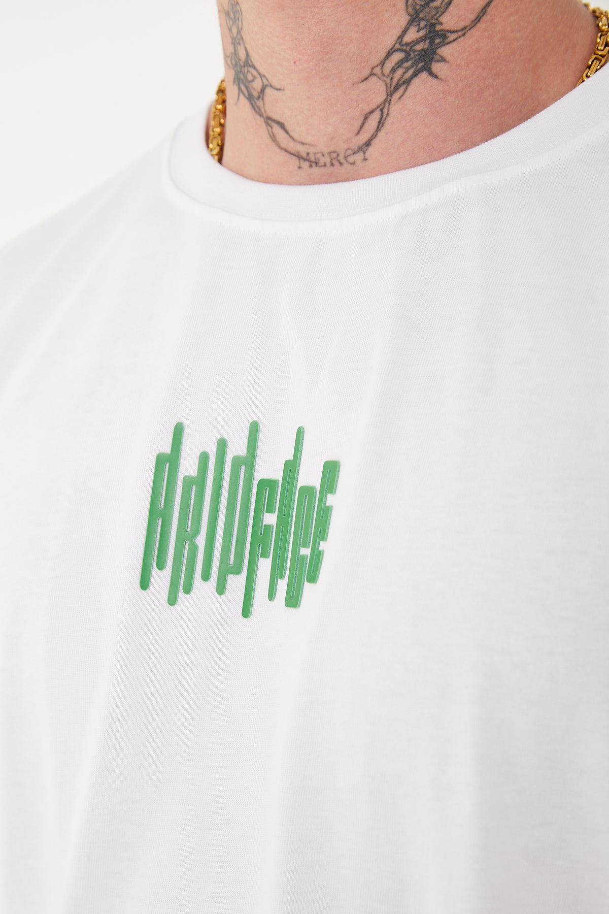 Double Vibe T-Shirt White-Green