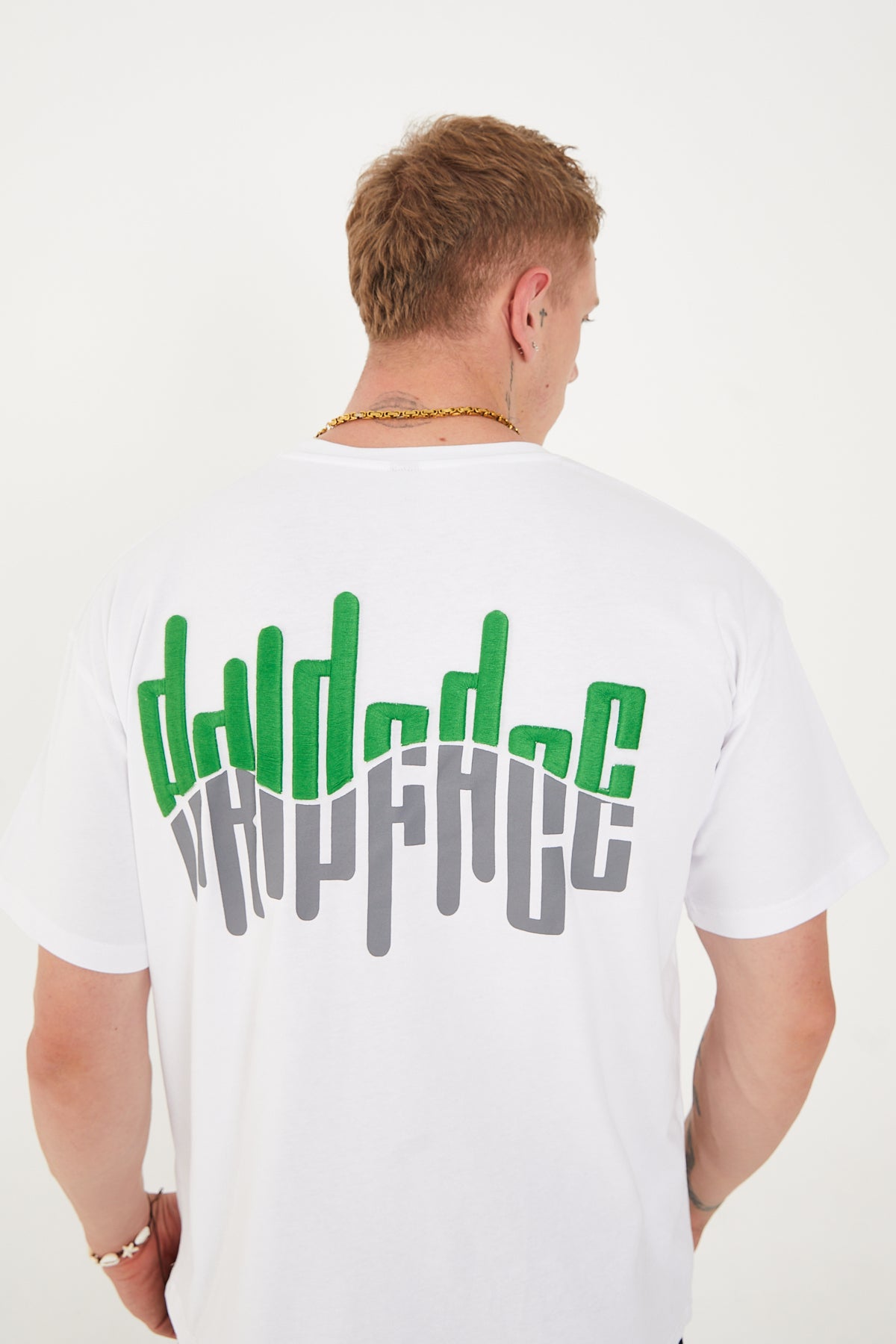 Double Vibe T-Shirt White-Green